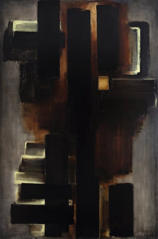 Pierre Soulages Peinture 195 X 130 Cm 11 Juillet 1953