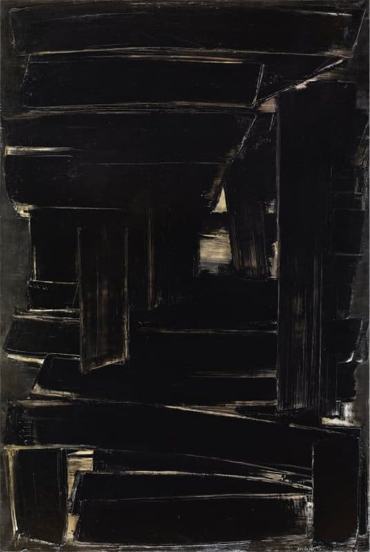 Pierre Soulages Peinture 195 X 130 Cm 1er Septembre 1957