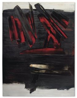 Peinture sur toile de Pierre Soulages Peinture 23 December 1959 reproduction peinte à la main