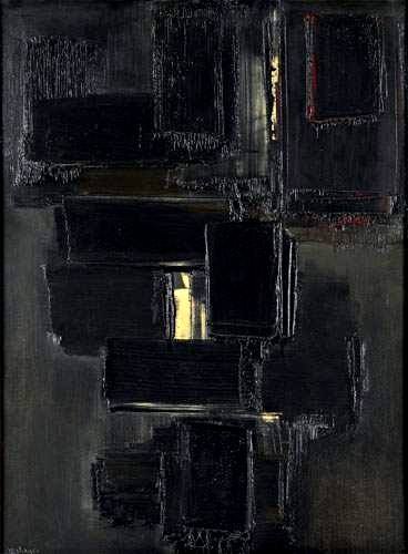 Pierre Soulages Peinture 81 X 60 Cm 28 Novembre 1955 2019-02-07t10 47 29.844