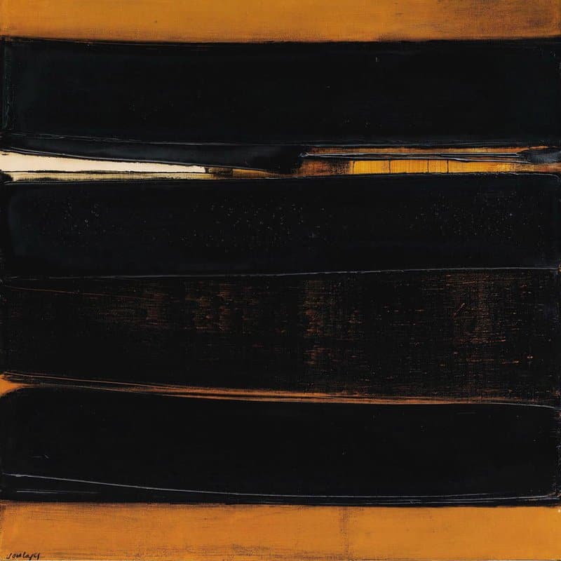 Pierre Soulages Peinture 81 X 81 Cm 1978