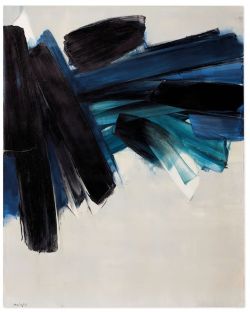 Peinture sur toile de Pierre Soulages Peinture 9 Juillet 1961 reproduction peinte à la main