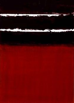 Peinture sur toile de Pierre Soulages Rouge Et Noir reproduction peinte à la main