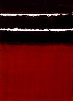 Peinture sur toile de Pierre Soulages Rouge Et Noir reproduction peinte à la main