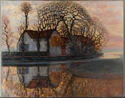 Peinture sur toile de Piet Mondrian Ferme Pres De Duivendrecht reproduction peinte à la main