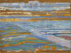 Peinture sur toile de Piet Mondrian, View from the Dunes with Beach and Piers reproduction peinte à la main