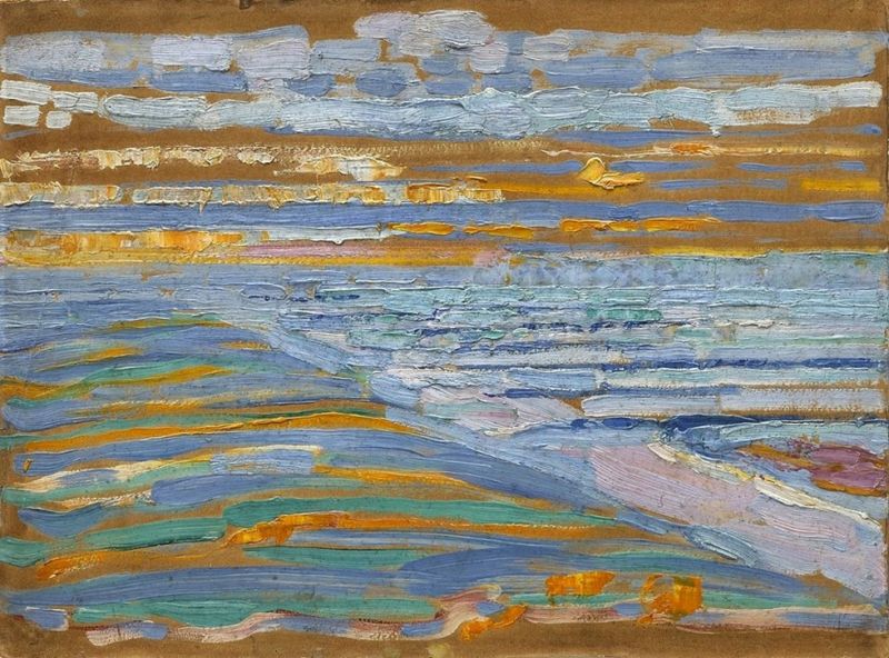 Piet Mondrian, View from the Dunes with Beach and Piers