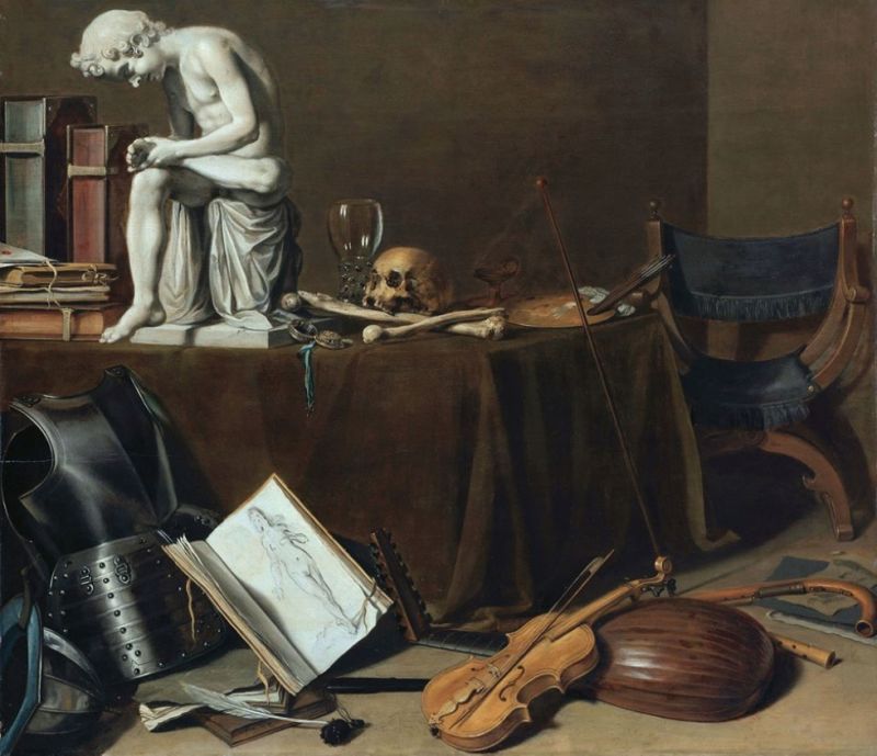 Pieter Claesz Vanitas Still Life With The Spinario 1628