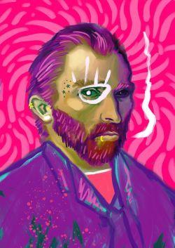 Reproduction sur toile du tableau Pink Vincent Van Gogh