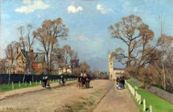 Pissarro, L'avenue, Sydenham reproduction peinte à la main