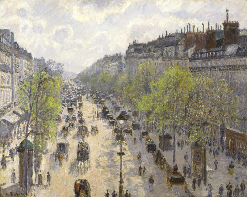 Pissarro, Le Boulevard Montmartre, Matinée de Printemps