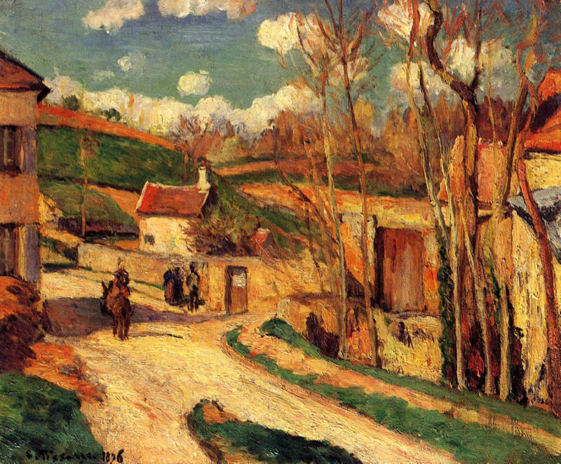 Pissarro, Un carrefour à l'Hermitage, Pontoise
