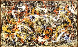 Peinture sur toile de Pollock, Convergence reproduction peinte à la main