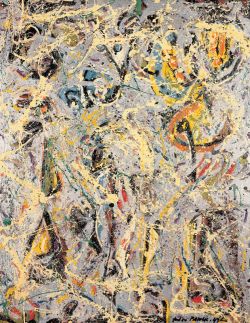 Peinture sur toile de Pollock, Galaxy reproduction peinte à la main