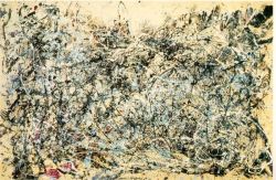 Peinture sur toile de Pollock, No 1 reproduction peinte à la main