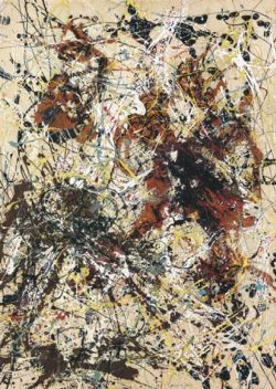 Peinture sur toile de Pollock, Number 12 reproduction peinte à la main