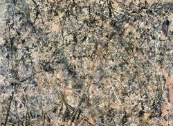 Peinture sur toile de Pollock, Number 1 - Lavender Mist reproduction peinte à la main