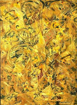Peinture sur toile de Pollock, Number 2 reproduction peinte à la main