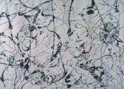 Peinture sur toile de Pollock, Number 23 reproduction peinte à la main