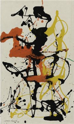 Peinture sur toile de Pollock, Number 26 reproduction peinte à la main