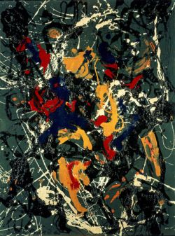 Peinture sur toile de Pollock, Number 3 reproduction peinte à la main