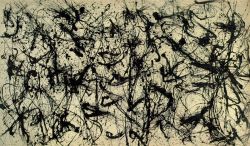 Peinture sur toile de Pollock, Number 32 reproduction peinte à la main