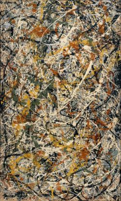 Peinture sur toile de Pollock, Number 3 - 1949 reproduction peinte à la main