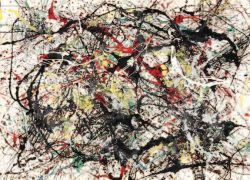 Peinture sur toile de Pollock, Number 48 reproduction peinte à la main