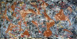Peinture sur toile de Pollock, Number 7 - Out Of The Web reproduction peinte à la main