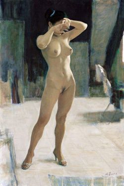 Qu Xiangjian Nude Painting reproduction peinte à la main
