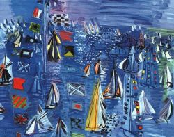 Raoul Dufy Regatta At Cowes 1934 reproduction peinte à la main