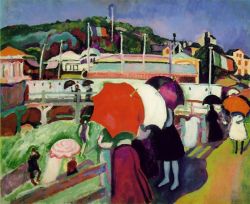 Raoul Dufy Umbrellas 1906 reproduction peinte à la main