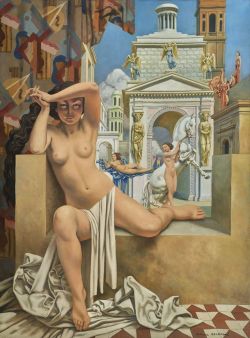 Raphael Delorme La Vestale Au Temple reproduction peinte à la main