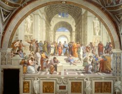 Peinture sur toile de Raphael The School Of Athens reproduction peinte à la main