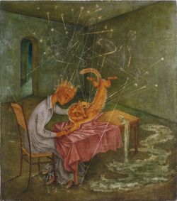 Remedios Varo Sympathy - Cat Rabies - 1955 reproduction peinte à la main