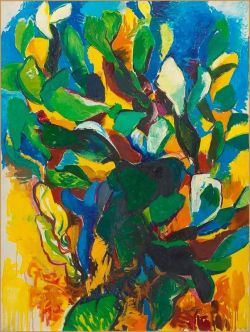 Renato Guttuso Cactus 1961 reproduction peinte à la main