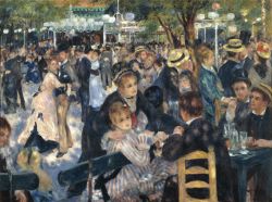 Peinture sur toile de Renoir, Bal au Moulin de la Galette reproduction peinte à la main