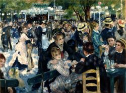 Peinture sur toile de Renoir Bal Du Moulin De La Galette reproduction peinte à la main