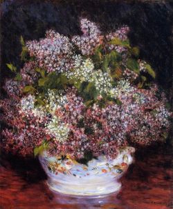 Peinture sur toile de Renoir, Bouquet de fleurs reproduction peinte à la main