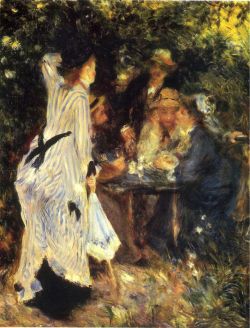 Peinture sur toile de Renoir, Dans le jardin reproduction peinte à la main