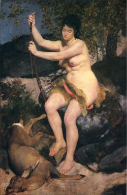Peinture sur toile de Renoir, Diane reproduction peinte à la main