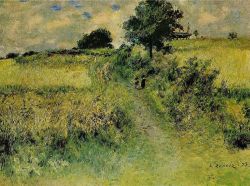 Peinture sur toile de Renoir, Le champ reproduction peinte à la main
