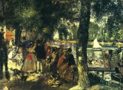 Peinture sur toile de Renoir, La Grenouillère 3 reproduction peinte à la main