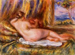 Peinture sur toile de Renoir, Nu allongé reproduction peinte à la main