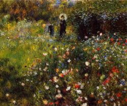 Peinture sur toile de Renoir, Paysage d'été reproduction peinte à la main