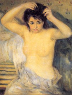 Peinture sur toile de Renoir, Torse avant le bain reproduction peinte à la main