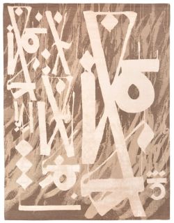 Peinture sur toile de Retna, Single Letter Resurrect reproduction peinte à la main