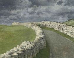 Richard Eurich The Road To Grassington 1971 reproduction peinte à la main