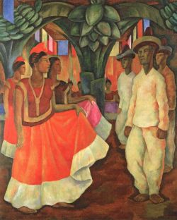 Peinture sur toile de Rivera Dance In Tehuantepec reproduction peinte à la main