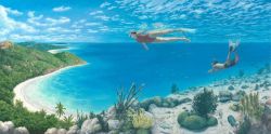 Peinture sur toile de Rob Gonsalves Beyond The Reef reproduction peinte à la main